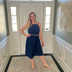 Gap denim midi dress